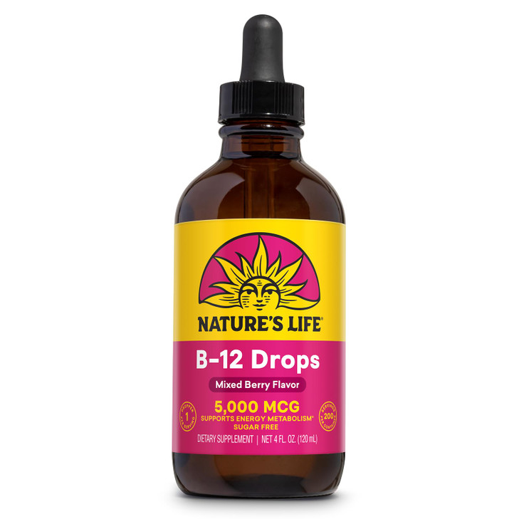 Nature's Life B12 Drops 5000 mcg - Vitamin B12 Methylcobalamin