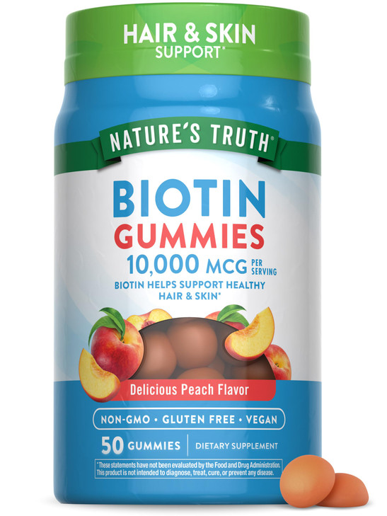 Nature's Truth Biotin Gummies - 10000mcg - 50 Count