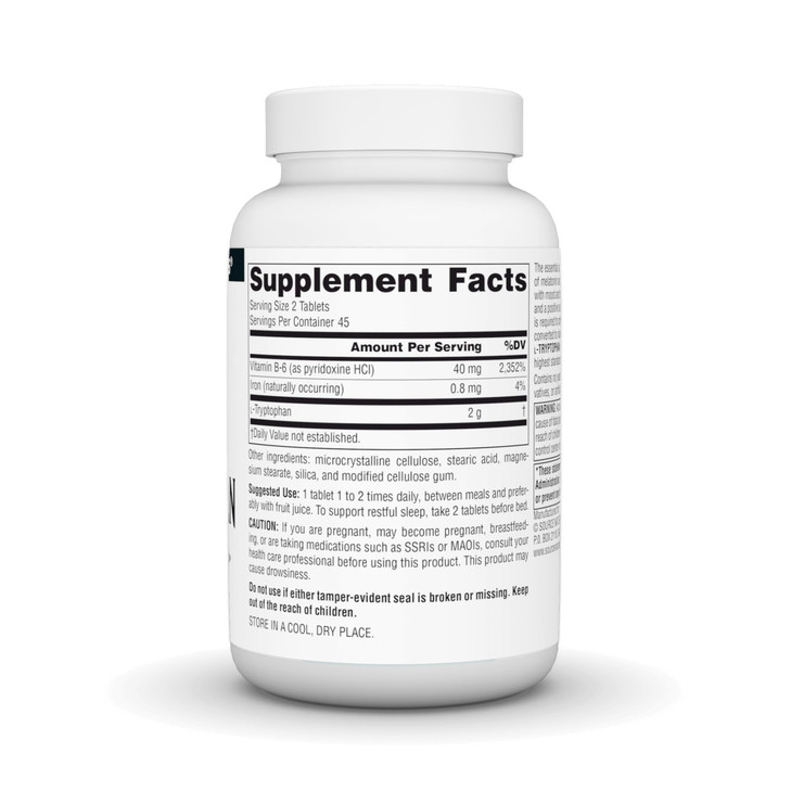 Source Naturals L-Tryptophan with Vitamin B-6 Support Mood, Relaxation and Sleep