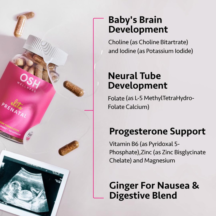 Ayurvedic Elite Prenatal Vitamins with Folate, Choline, Iron, Iodine & more