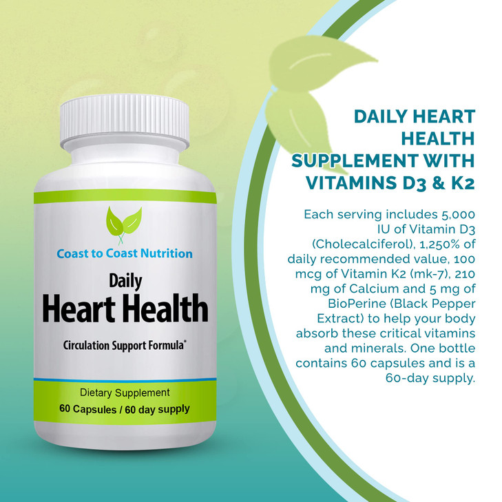 Vitamin D3 K2 Supplement - Supports Bone, Immune, Circulatory