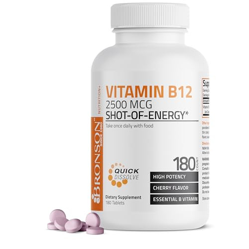 Vitamin B12 2500mcg Shot Of Energy Fast Dissolve Chewable Tablets