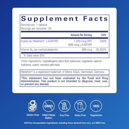 Pure Encapsulations B12 Folate