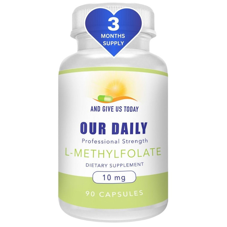 Our Daily Vites L-Methylfolate 10 mg / 10000 mcg Maximum Strength Active Folate