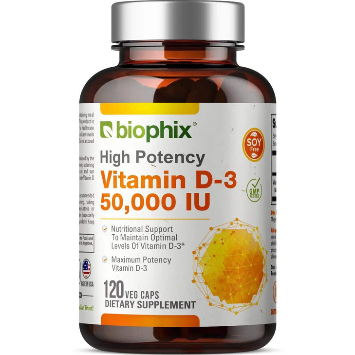 biophix Vitamin D-3 10000 IU High-Potency 120 Softgels