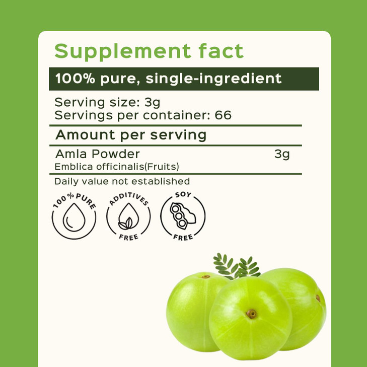 bixa BOTANICAL - Amalaki Amla Berries Powder - Indian Gooseberry