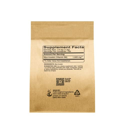Pure Original Ingredients Inositol (Vitamin B8) Powder (8 oz) Always Pure, No