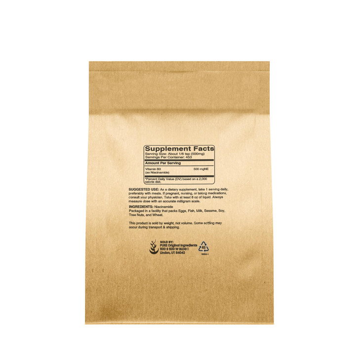 PURE ORIGINAL INGREDIENTS Niacinamide (8oz) Flush-Free Vitamin B3 Powder