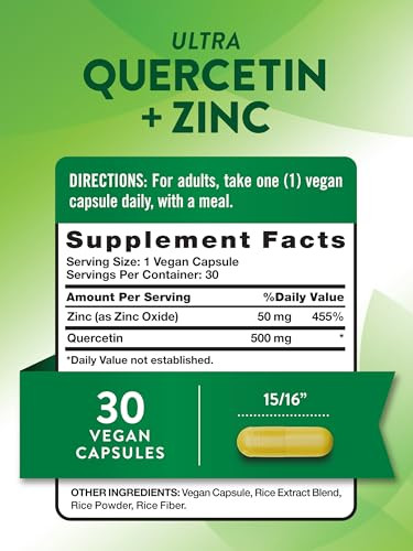 Nature's Truth Quercetin with Zinc - 30 Capsules