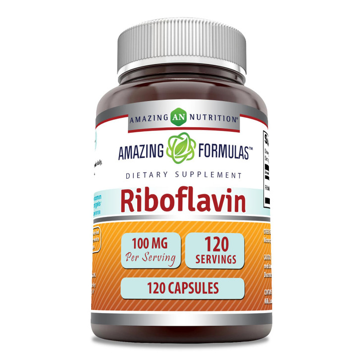 Amazing Formulas Riboflavin (Vitamin B2) Supplement |100 Mg Per Serving