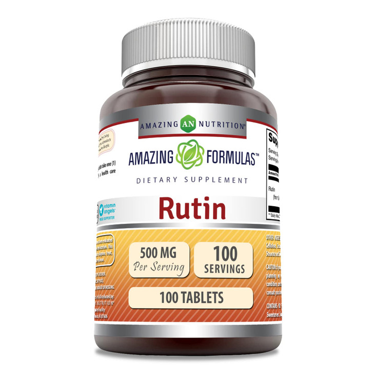 Amazing Formulas Rutin 500 Mg - Tablets Supplement - Made in USA (1 Pack