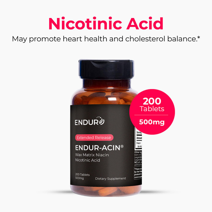 ENDUR-ACIN Niacin, Heart Health & Healthy Cholesterol Balance Supplement