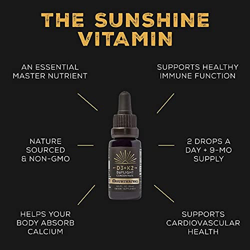 Surthrival: Vitamin D3+K2 Daylight Concentrate, AKA The Sunshine Vitamin, 0.5