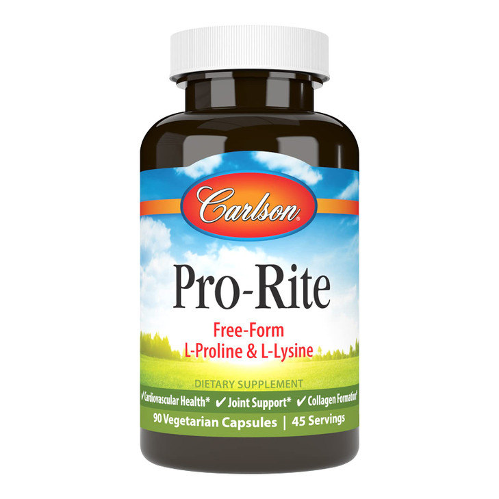 Carlson - Pro-Rite, Free-Form L-Proline & L-Lysine, Health,