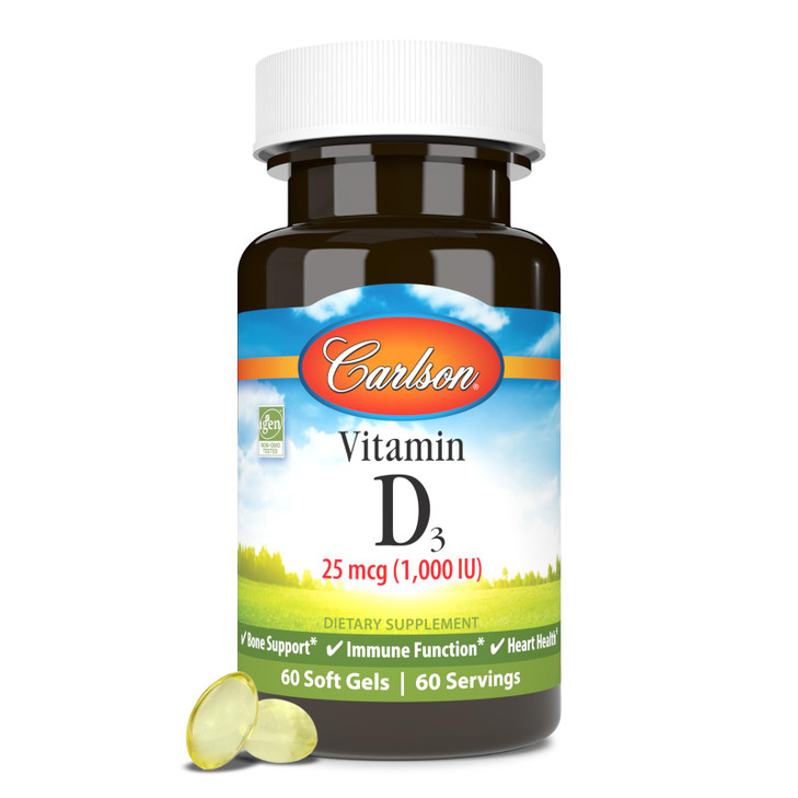 Carlson - Vitamin D3, 1000 IU (25 mcg),