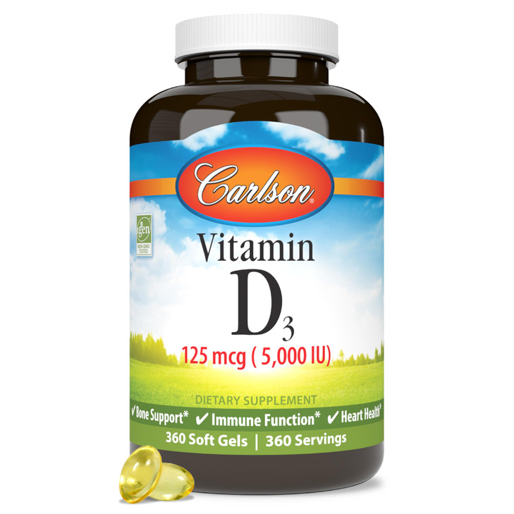 Carlson - Vitamin D3 5000 IU (125 mcg),