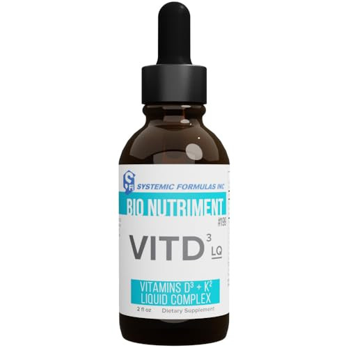 Systemic Formulas DV3 Liquid BioNutriment Vitamin D3 Plus Immune Support