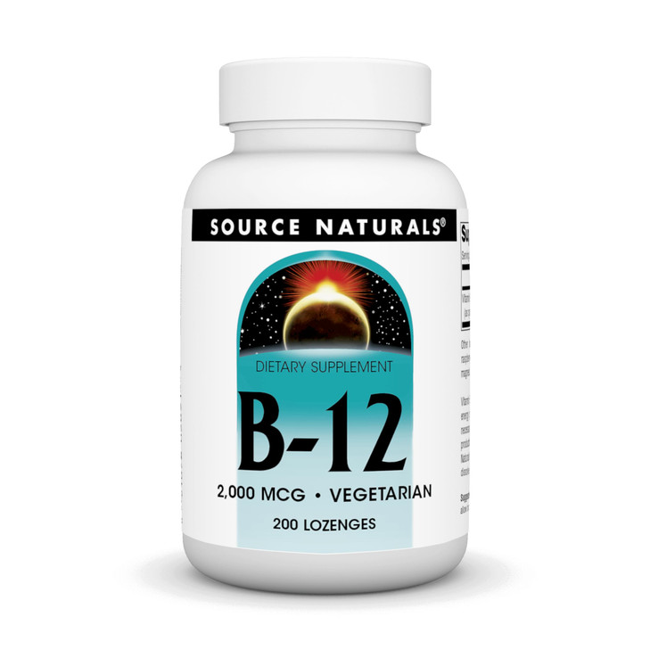 Source Naturals Vitamin B-12, Supports Energy Production, 2000 mcg