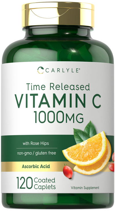 Carlyle Vitamin C 1000mg - Timed Release - 120 Vegetarian Caplets