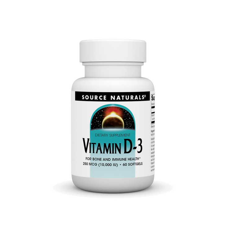 Source Naturals Vitamin D-3, Supports Bone & Immune Health*, 250 mcg (10,000 IU)
