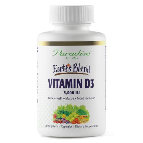 Paradise Herbs Earth's Blend Vitamin D3, Superfoods Base of Probiotics