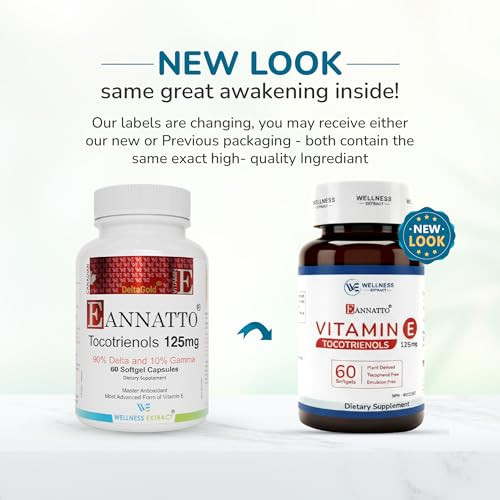 WELLNESS EXTRACT Eannatto Tocotrienols Vitamin E Supplements Tocopherol Free