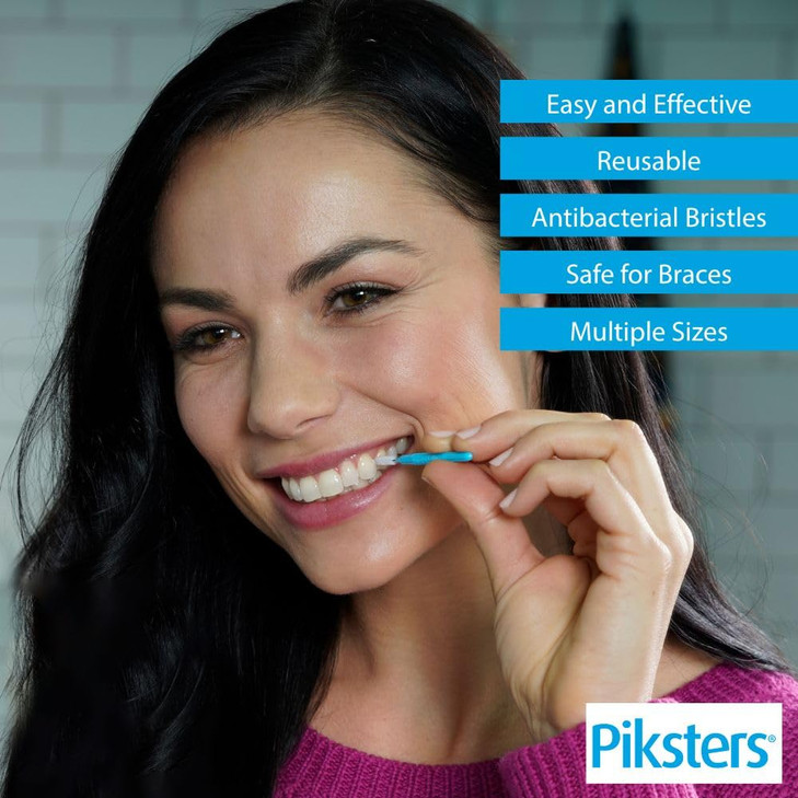 Piksters Interdental Brushes, Size 3, Yellow Handle