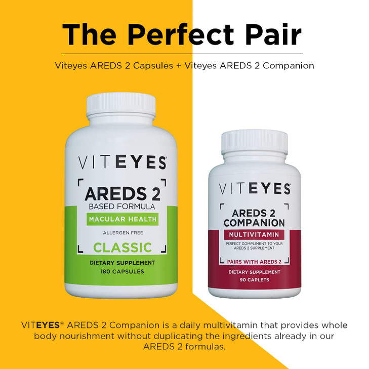 Viteyes AREDS 2 Capsules and Viteyes Multivitamin AREDS 2 Companion, Single