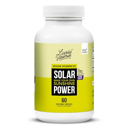 LIVELY VITAMIN CO. Solar Power Vitamin D3 5000 iu - 60 Count