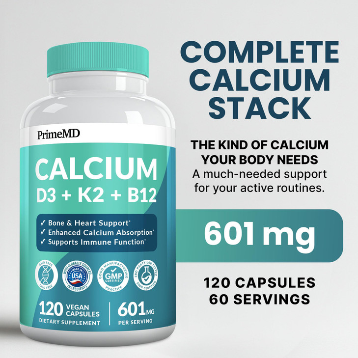 4-in-1 Calcium Supplements for Women and Men