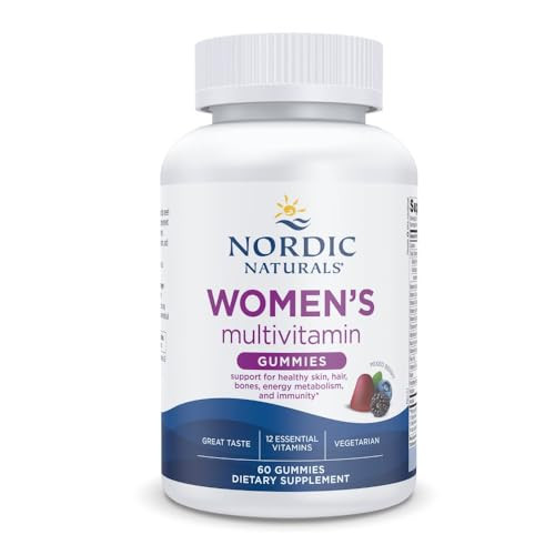 Nordic Naturals Women's Multivitamin Gummies, Mixed Berry