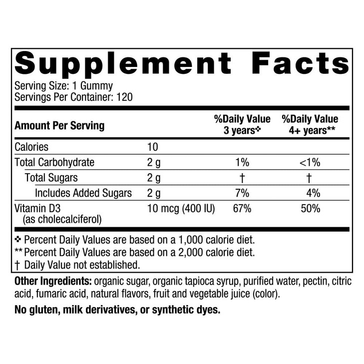 Nordic Naturals Vitamin D3 Gummies Kids, Wild Watermelon Splash