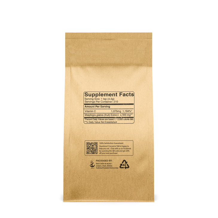 PURE ORIGINAL INGREDIENTS Acerola Cherry Powder (2 lb) Non-GMO, Gluten Free