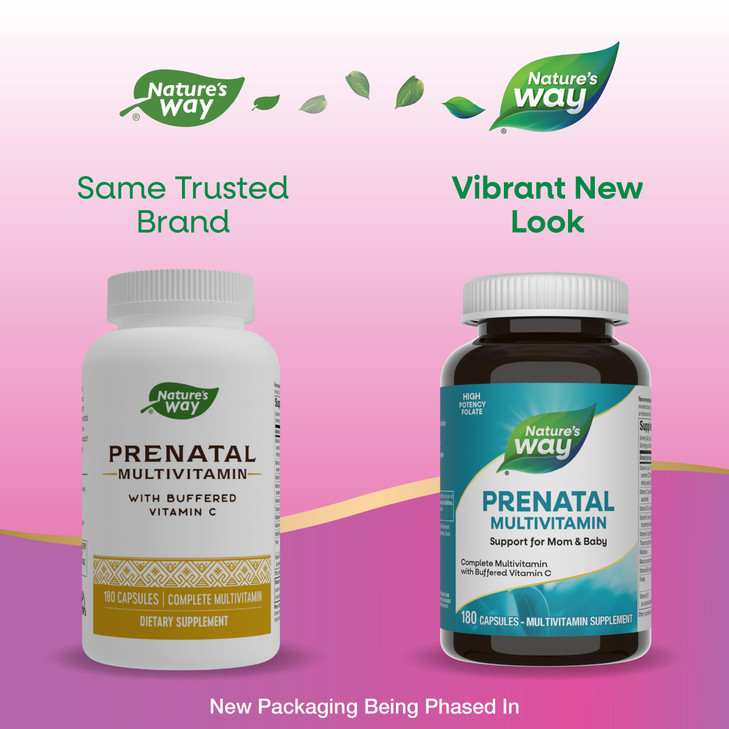 Nature's Way Prenatal Multivitamin, with Folate for Healthy Brain and Spinal