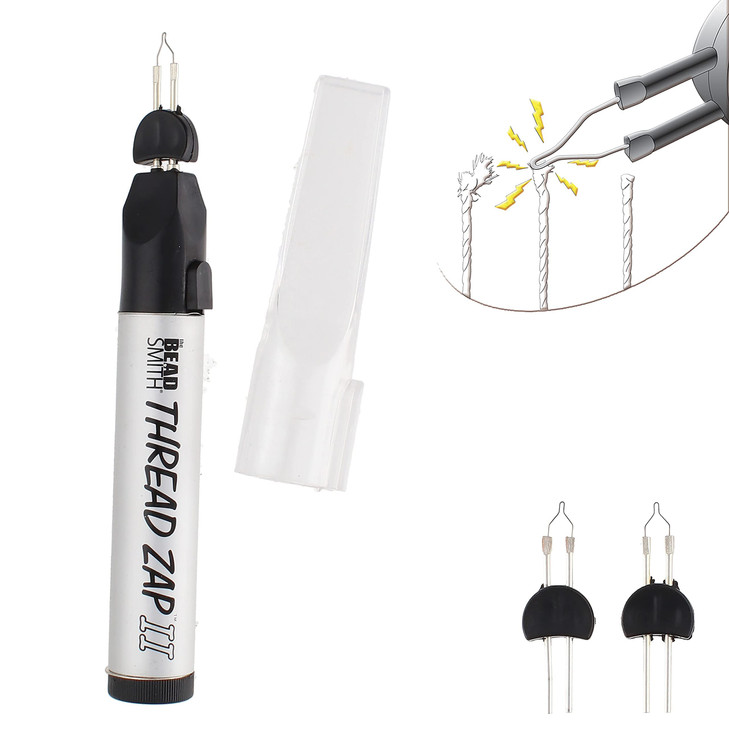 The Beadsmith Thread Zap 525 Thread Burner Plus 2 Pack Replacement Tips Included Trim Burn and Melt Thread with one Touc