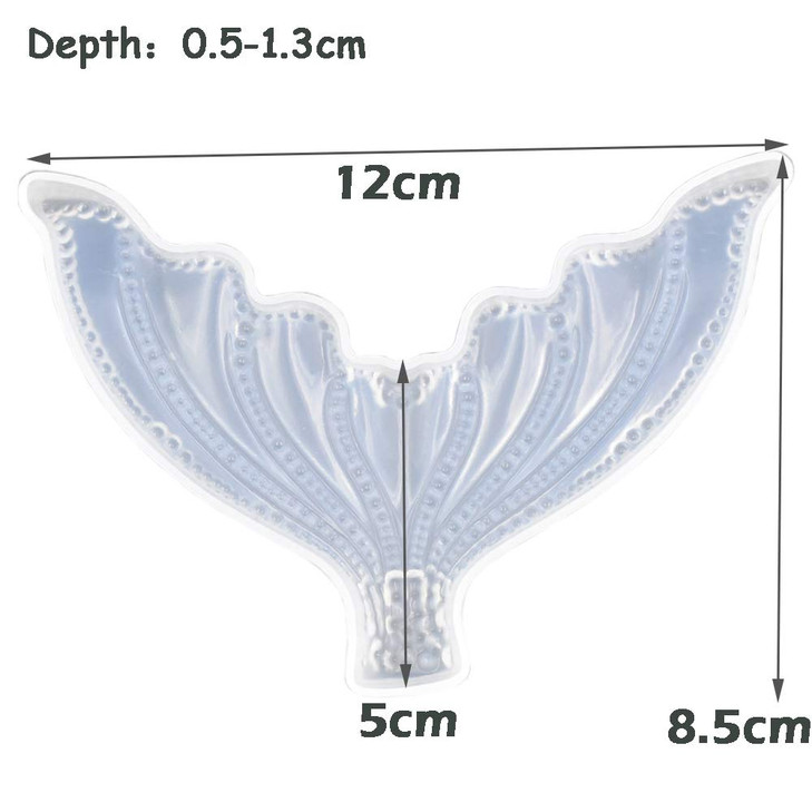 3 Style Crystal Fish Tail Epoxy Mold 12x85cm Mermaid Tail Small 8x3cm Large 10x4cm Resin Casting DIY Silicone Mermaid Mo
