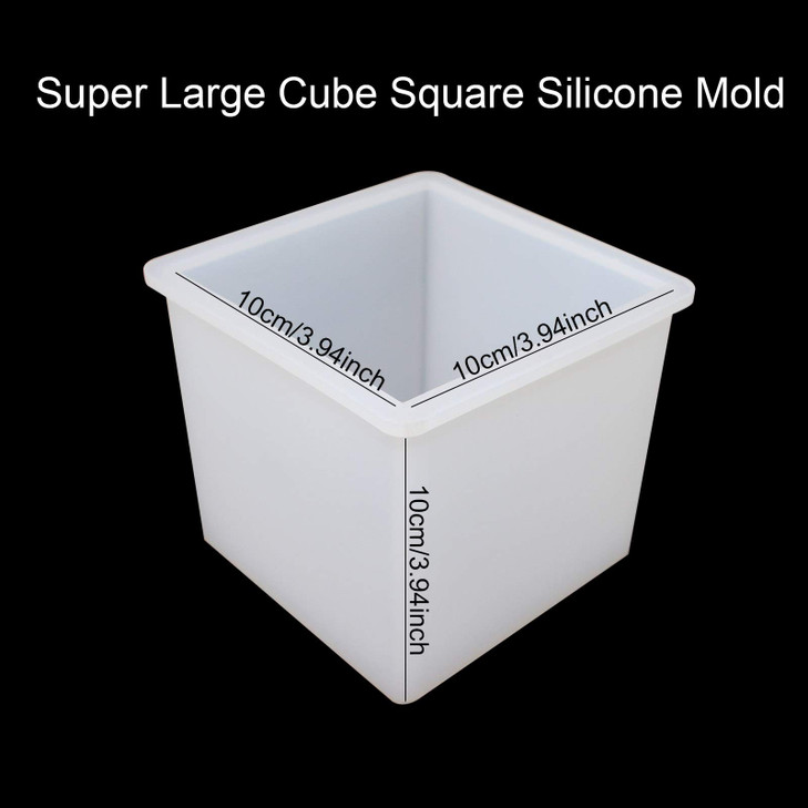 4 Inches Cube Silicone Molds Square Silicone Molds Resin Epoxy Casting Molds