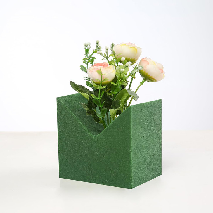 Crafare 6pc Wet Fresh Floral Foam Blocks Green Florist Foam Bricks 89L X 39W X 3H for Spring Fresh Flower Arrangement an