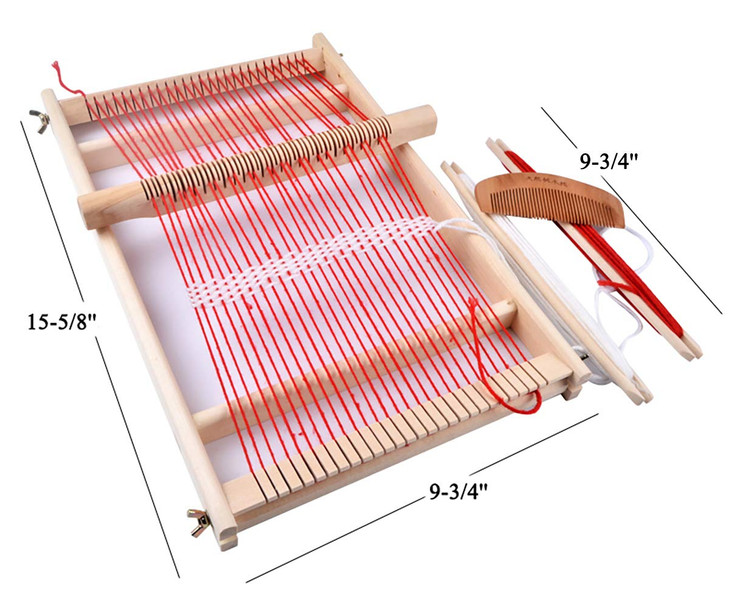 Yesland MultiCraft Weaving Loom Wooden Loom Large Frame Handcraft for Kids and Beginners 156 x 97 x 12 Inches