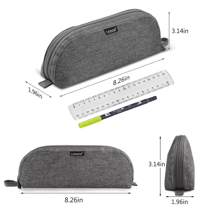 Gloppie Pencil Pouch Practical Pencil Case Aesthetic Simple Pencil Bag Small Pen Holder Back to School Supplies for Girl