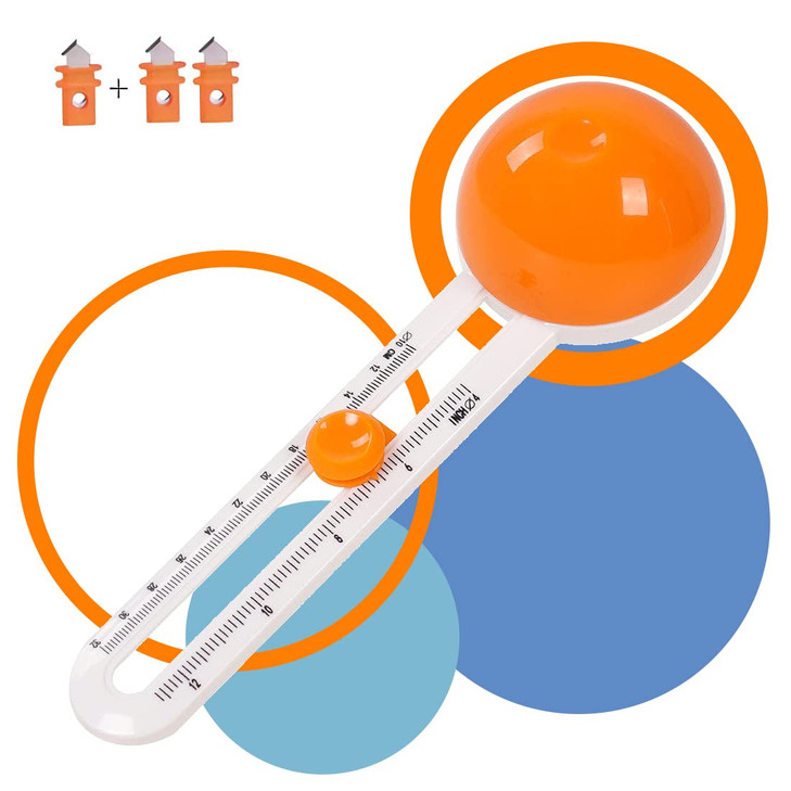 Circular Paper Cutter Cut Circle Paper Trimmer Scrapbooking Tool Rotary Cutter Craft Supplies Round Cutting Knife Cards
