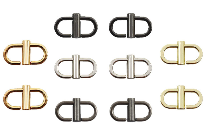ZHU YU CHUN Adjustable Metal Buckles for Chain Strap Bag Chain Links Tiny Clip to Shorten Length of Metal Chain Pack of