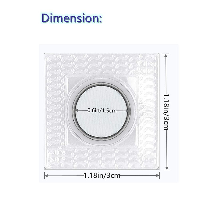 XILEWHZF 30 Pairs Hidden Sew Magnetic Snap Invisible Hidden Sew in PVC Hidden Purse Closure Fastener Magnetic Snap Magne