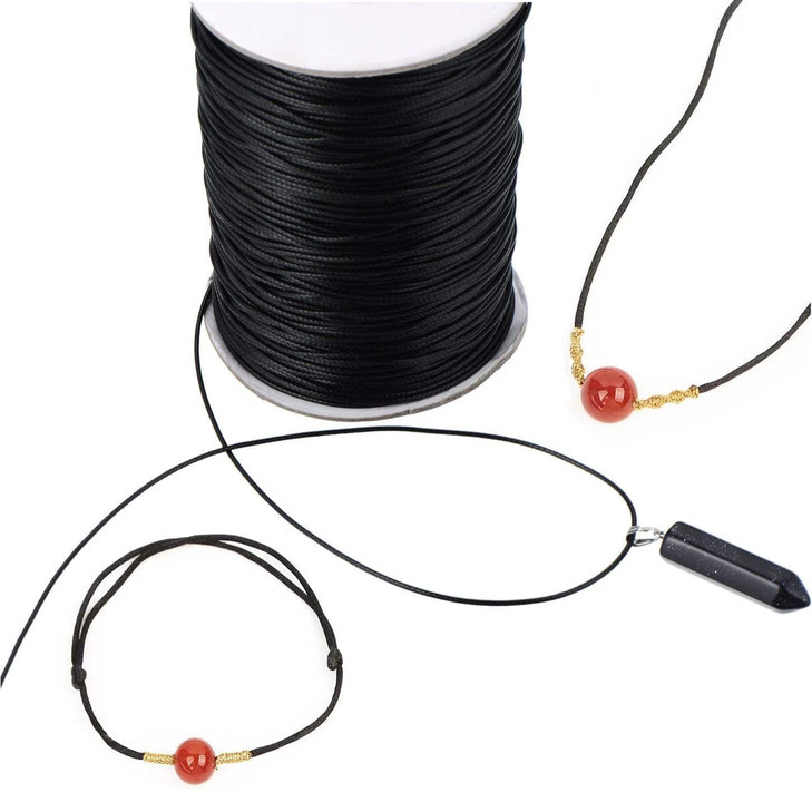 15mm 100 Yards Black Nylon Rope Weave Bracelet Making Lift Shade Cord Blind Shade Mini Blind Cord Replacement String for