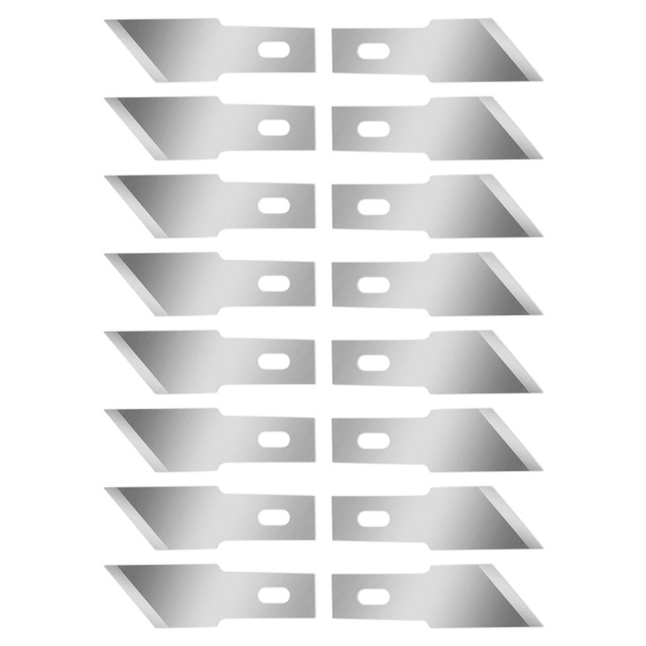 Qimoo 120 Pcs Exacto Knife Blades 19 High Carbon Steel Hobby Knife Blade Refills Hobby Knife Replacement Blades for Craf