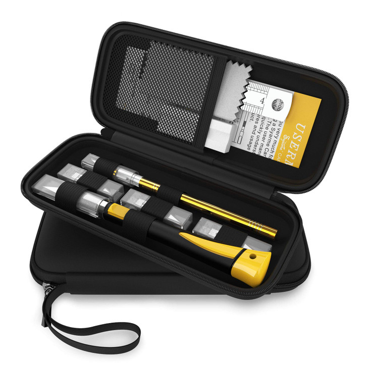 Craft Knife Set 2 Pcs Precision Knife with 20 Pcs Sharp Blades and Storage Box Professional Hobby Utility Knife Perfect