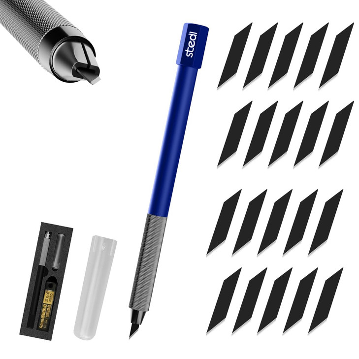 stedi Craft Hobby Knife Kit Model Hobby Making Tools All Metal Precision Craft Knife with 20PCS Blades for Gundam Scale