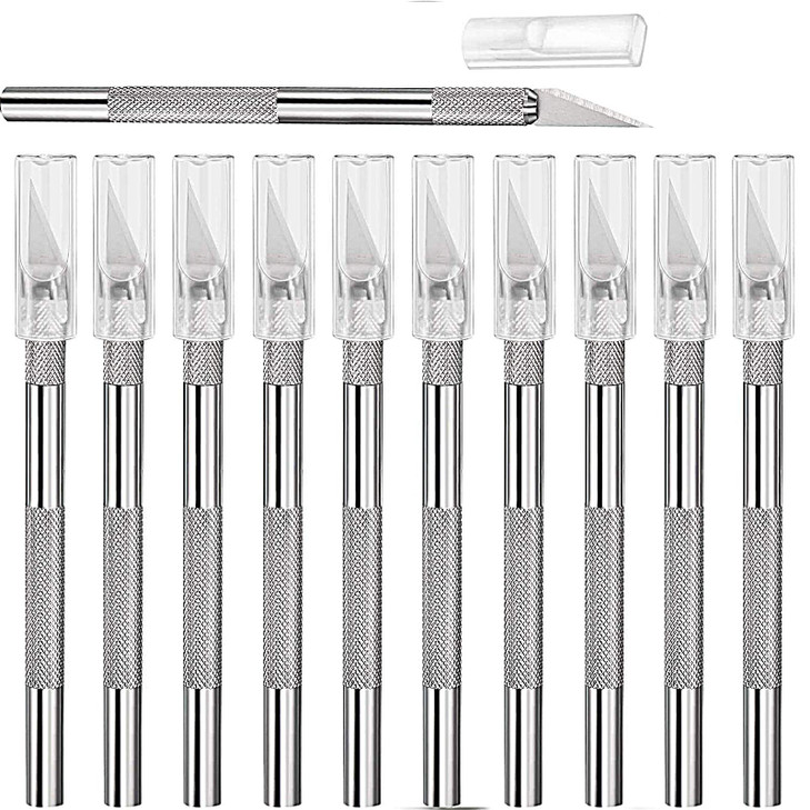 15 Pack Exacto Knife Set Hobby Knife Back to School Supplies Craft Knifes Kit for Art Carving DIY Scrapbooking Art Cutti