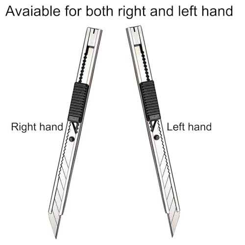 Gebildet 2pcs 9mm Utility Knife with 20pcs Replaceable Blades Auto Vinyl Cutting Knife Tint Film Hand Tools