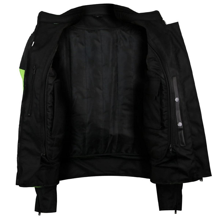 Vance Advance Womens All Weather Season CE Armor Mesh Motorcycle Biker Riding Jacket 5XL Black